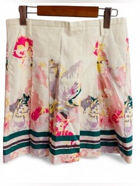 Mexx Metropolitan White Floral Print Skirt Size 6